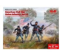 ICM 35023 - 1/35 Américain Civile Guerre Union Infantry. Jeu #2 (100% New Molds)