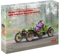 Model T 1913 Speedster With American Sport Car Drivers - 1:24e - Icm G