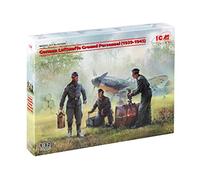 ICM Set de figurines ICM32109 – Personnel au sol Luftwaffe (1939-1945) – 1:32 – 3 figurines