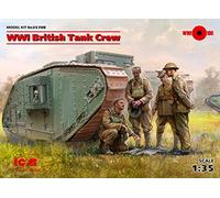 ICM ICM35708 1:35-WWI British Tank Crew 4 Figs