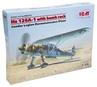 Hs 126a-1 With Bomb Rack Condor Legion Reconnaissance Plane- 1:48e -