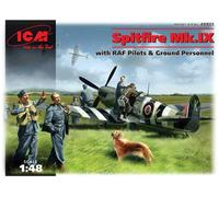 ICM Maquette Avion Spitfire MK.IX – Pilotes de la RAF et personnel au sol