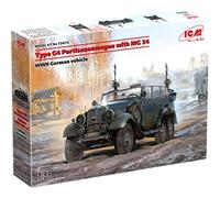Maquette Voiture Type G4 Partisanenwagen With Mg 34 Wwii German Vehicle Icm 724