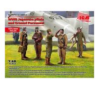 Japanese Pilots And Ground Personnel Wwiimaquette Figurine Japanese Pilots And G