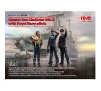 ICM - Maquette Avion Gloster Sea Gladiator Mk.ii With Royal Navy Pilots |icm|32045| 1:32 - Ref : 14682