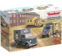 ICM - Maquette Camion 'sankas' Wwii Wehrmacht Ambulance Trucks |icm|ds3523| 1:35 Maquette Char Promo