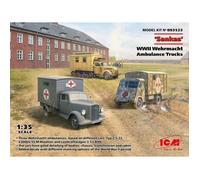 ICM - Maquette Camion 'sankas' Wwii Wehrmacht Ambulance Trucks |icm|ds3523| 1:35 Maquette Char Promo - Ref : 14995