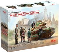 ICM Maquette Char Fcm 36 with French Tank Crew