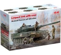 ICM - Maquette Char Leopard 2a6 With Crew Armed Forces Of Ukraine |icm|35013| 1:35 Maquette Char Promo