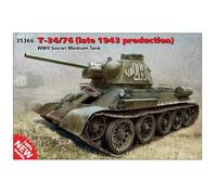 ICM - Maquette Char Russian T-34/76 (late 1943 Production) Wwii Soviet Medium Tank |icm|35366| 1:35 Maquette Char Promo - Ref :