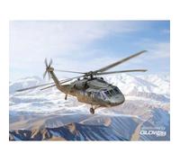 Maquette Hélicoptère Uh-60a Black Hawk Us Military Transport Helicopter |icm|48