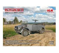 ICM - Maquette Voiture Kfz.70 With Mg 34 |icm|35502| 1:35 Maquette Char Promo - Ref : 15011