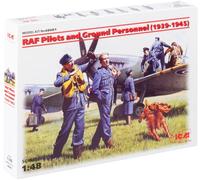 ICM Figurines RAF Pilotes et Mécaniciens 1939–1945 ICM48081 Échelle 1:48 Multicolore 8 x 8 x 35 mm