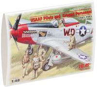 ICM Models Kit de Construction Pilotes de l’US Air Force et Personnel au Sol de 1941-1945