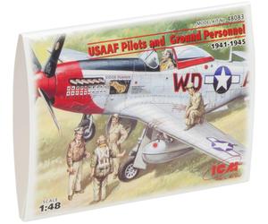 ICM Models Kit de Construction Pilotes de l’US Air Force et Personnel au Sol de