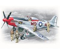 Icm Models P-51d Mustang With Crew Building Kit