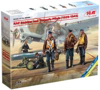 ICM Kit de figurines 48090 – Pilotes RAF bombardiers et torpilleurs 1/48 (1939-1945)
