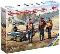 ICM - RAF Bomber and Torpedo Pilotsmaquette Figurine RAF Bomber and Torpedo Pilots 48090 1/48ème Maquette Char Promo Figurine Miniature