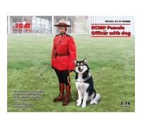 Icm - Rcmp Female Officer With Dogmaquette Figurine Rcmp Female Officer With Dog Icm 16008 1/16ème Maquette Char Promo Figurine Miniature