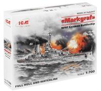 Markgraf (full Hull & Waterline) Wwi German Battleship- 1:700e -