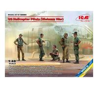 Icm - Us Helicopter Pilots (Vietnam War)Maquette Figurine Us Helicopter Pilots (Vietnam War) Icm 48089 1/48ème Maquette Char Promo Figurine Miniature