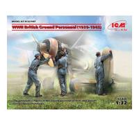 Icm - Wwii British Ground Personnel (1939-1945)Maquette Figurine Wwii British Ground Personnel (1939-1945) 1/32ème Icm 32107 Maquette Char Promo Figurine Miniature