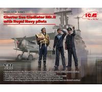 (ICM32045) - ICM 1:32 - Gloster Sea Gladiat or MK.II w/ Royal Navy Pilot