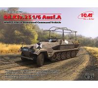 Sd.Kfz.251/6 Ausf.A Wwii German Armoured Command Vehicle - Icm Icm35102-Icm