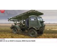 ICM Maquette Camion BM-13-16 sur châssis W.O.T. 8 MLRS soviétique WWII 1/35ème