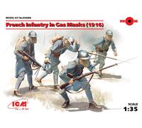(ICM35696) - ICM 1:35 - French Infantry in Gas Masks (1918) 4 Figs