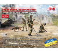 Armed Forces Of Ukraine (3 Figurines Et À Sapeur Chien En À Protective Mask) New