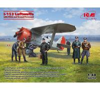 (ICM48094) - ICM 1:48 - I-153 Luftwaffe With Pilots and Ground Crew