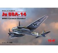 Ju 88a-14, Wwii Germann Bomber - 1:48e -