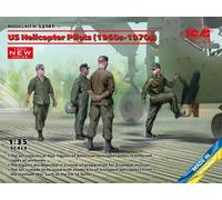 ICM 53101 1/35 US Hélicoptère Pilots (1960s-1970s) (100% New Moules)