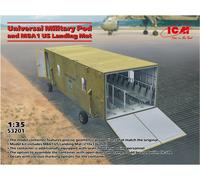 1:35 ICM KIT Universal Military Pod And M8A1 Us Landing Mat Kit ICM53201