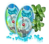 icMentol - Nouvelle formule Ultra Cool, 200 billes menthol, 3,2mm grosses billes, Menthol capsules, Billes aromatiques, Bille parfumé (Menthe Glacée, ice Mint)
