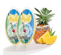 icMentol - Nouvelles améliorations, 200 boules d'arômes, Perle parfumée, Billes aromatiques polyvalentes (ananas glacé, ice pineapple)