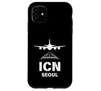 ICN Airport Seoul, Avion en Corée du Sud atterrissant sur Piste Coque pour iPhone 11