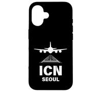 ICN Airport Seoul, Avion en Corée du Sud atterrissant sur Piste Coque pour iPhone 16
