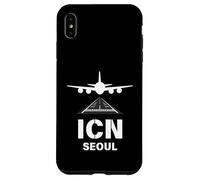 ICN Airport Seoul, Avion en Corée du Sud atterrissant sur Piste Coque pour iPhone XS Max