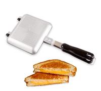 ICO Appareil Croque Monsieur Gaz, Machine à Sandwichs de Camping, Toaster de Camping, Grille Pain Gaz, Grille-Fromage pour la Cuisinière ou l'Extérieur.