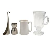 ICO - Coffret pour Irish Coffee Parfait Transparent,Métal