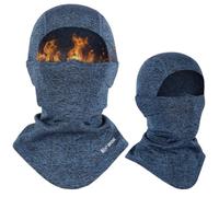 ICOCOPRO Cagoule Coupe-Vent Masque de Ski Hommes Femmes Thermo Fleece Balaclava Moto Masque Facial Hiver pour Le Ski, Le vélo, la Moto, la Course à Pied - 1 Paquet