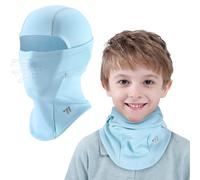 ICOCOPRO Cagoule Enfant Hiver, Cagoule d'hiver Chaude pour Enfant, Coupe-Vent, Masque de Ski, pour Garçons et Filles, Taille Unique