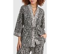 ICode Green Botanical Print Kimono Jacket Taille: L | Vestes Outlet | Femme | Vert