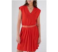 ICode I.code Apricot Dress With Gold Lurex Striped Elastic Taille: 44 | Robes Mini Outlet | Femme | Orange