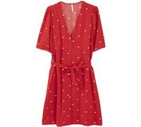 ICode Winter Crimson Heart-kiss Print Dress Taille: 42 | Robes Chemises Outlet | Femme | Rouge