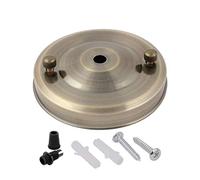 Icole Rosace de plafond vintage en métal, bronze