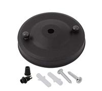 Icole Rosace de plafond vintage en métal, noir