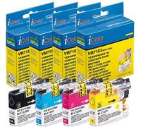 iColor 4 cartouches compatibles Brother LC-123 - CMJN